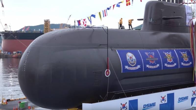 El primer submarino de corea del sur tipo KSS-3 con ВНЭУ inicio de pruebas de funcionamiento
