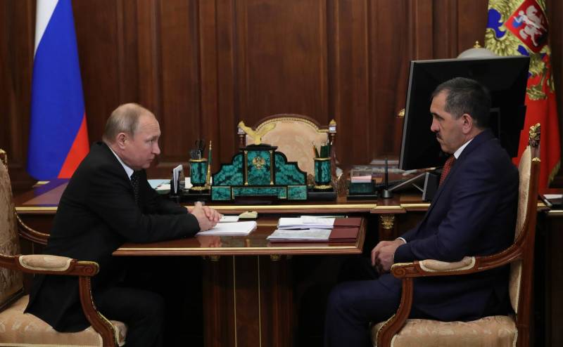 Yevkurov will be included in the number of Vice-Shoigu