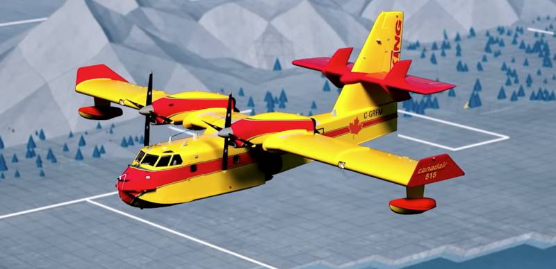 De amfibiske Viking Canadair CL-515 (Canada)