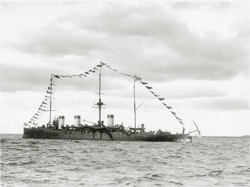 Slaget ved Tsushima. Zhemchug i kampen