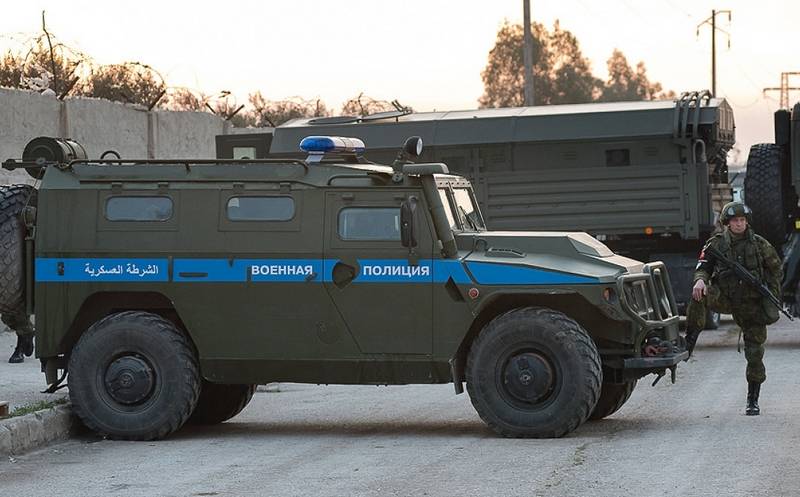 Die Kämpfer in Syrien zu untergraben versuchten streife Militärpolizei der Streitkräfte der Russischen Föderation