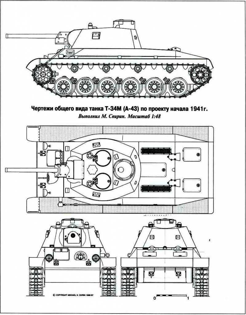 La evolución de la mediana de los tanques en 1942-1943 años en la urss. El t-43