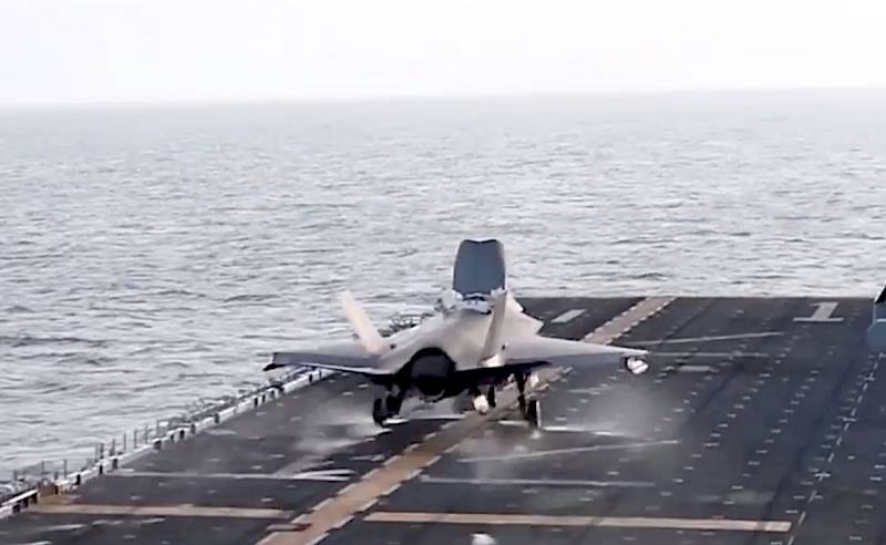 Publicado el vídeo de despegue corto F-35B con cubierta this