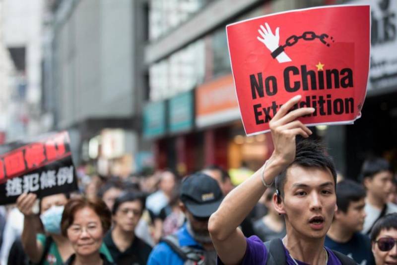The unrest in Hong Kong. Whether to apply the China army and that will make the West