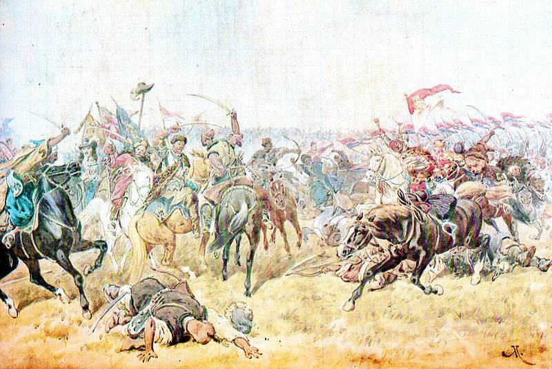 The defeat of the Polish army near Zboriv