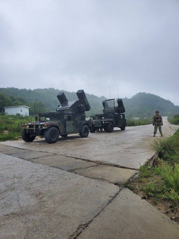 Americans during the exercise air defense forces in South Korea used M1097 Avenger