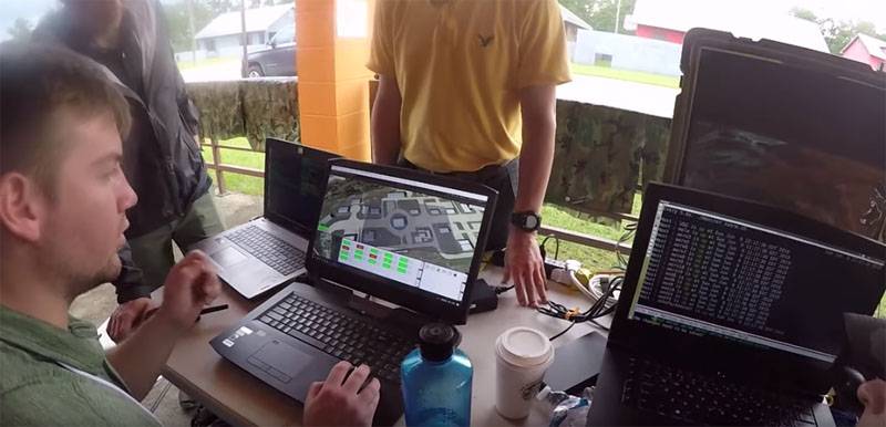 In the United States tested a program to control a swarm of drones
