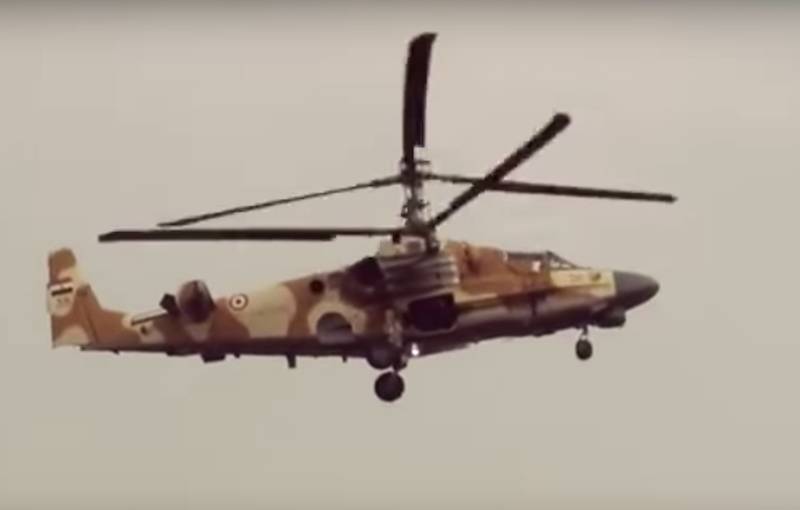 Released a photo from the cockpit Ka-52 