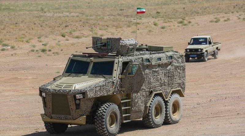 En Iran, ont présenté la nouvelle бронемашину 