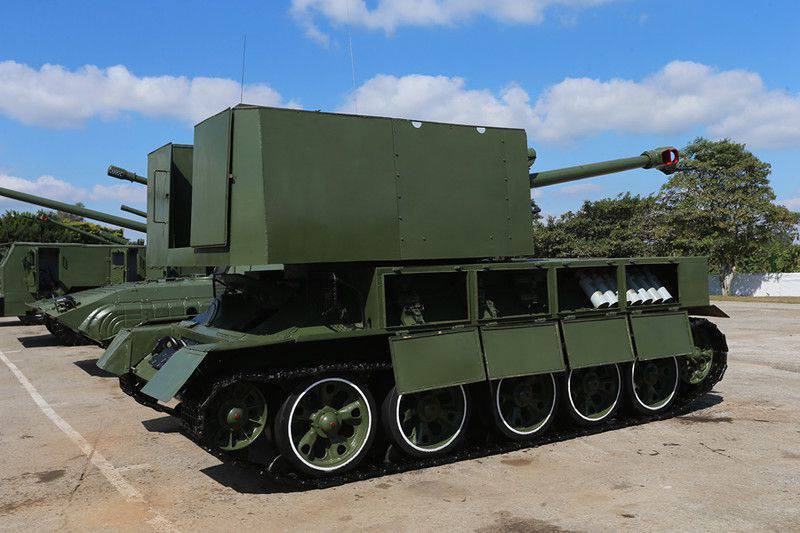 Den Cubanske hær gav nyt liv til de tanks og T-34 T-55