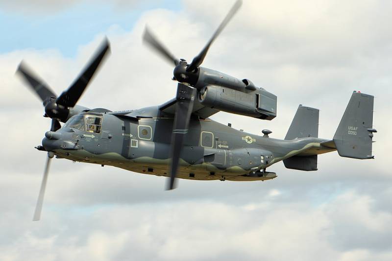 Конвертоплан СV-22В Osprey авиация күштерінің арнайы операциялар АҚШ
