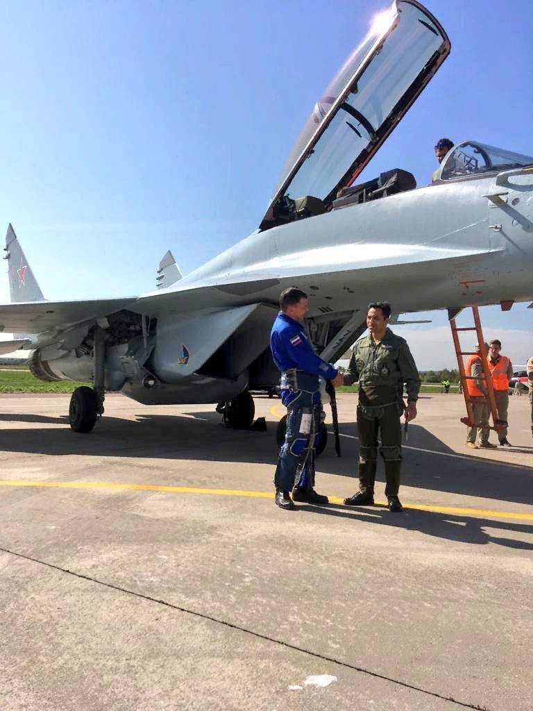 Bestätegt goufen d 'Donnéeën iwwer d' Pilotierung MIG-35 indescher Piloten op MAX-2019