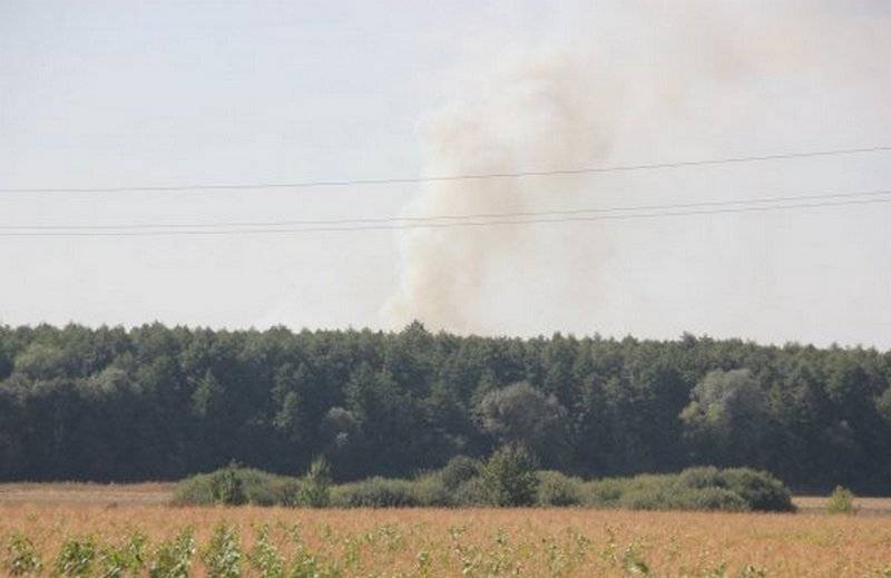 In the Vinnytsia region of Ukraine in military warehouses bombings