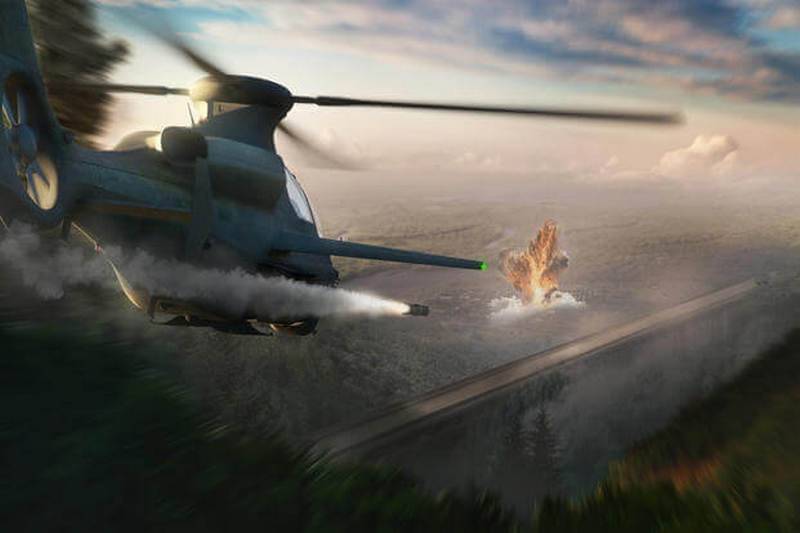 D 'amerikanesch Bell-Helikopter hat d' 