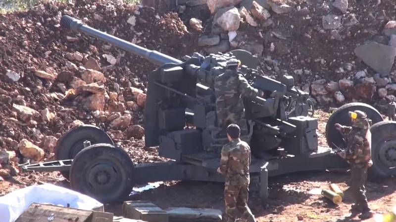 There were shots use in Syria AA gun KS-19 1947