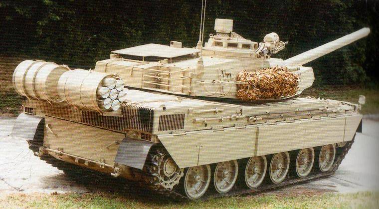 Bannen a baussen. Franséisch Projeten extern боеукладок fir Tank