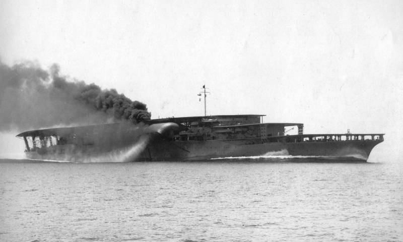 Découvert japonais porte-avions Kaga