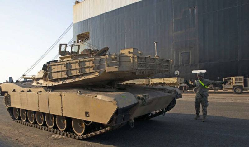 In the port of Riga unloaded the largest batch of U.S. military equipment