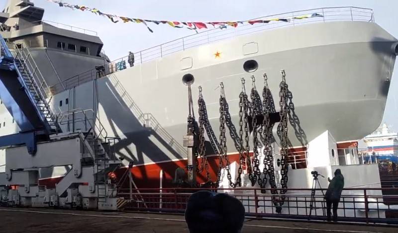 In St. Petersburg launched the head icebreaker of the project 23550 for defense