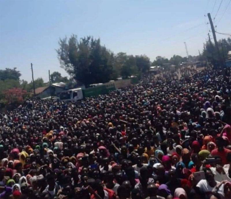 What are the riots in Ethiopia against the Nobel peace prize