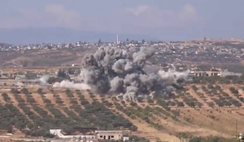 Massive attack FSI Russian militants in Idlib was caught on video