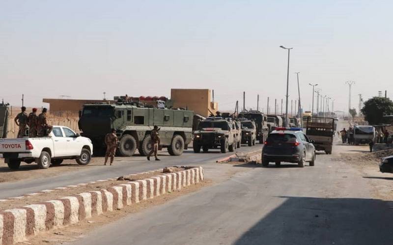 There were shots of the Russian occupation army US bases in Syria