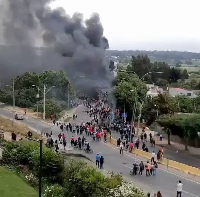 A Chile Demonstrante ugegraff eng militäresch Anlag