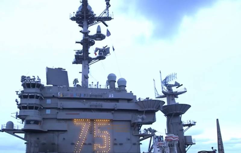 The aircraft carrier 