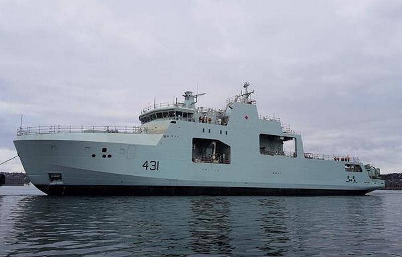 In Canada, launched on the second patrol ship of the Arctic zone