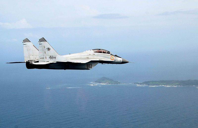 In India crashed carrier-based fighter MiG-29K