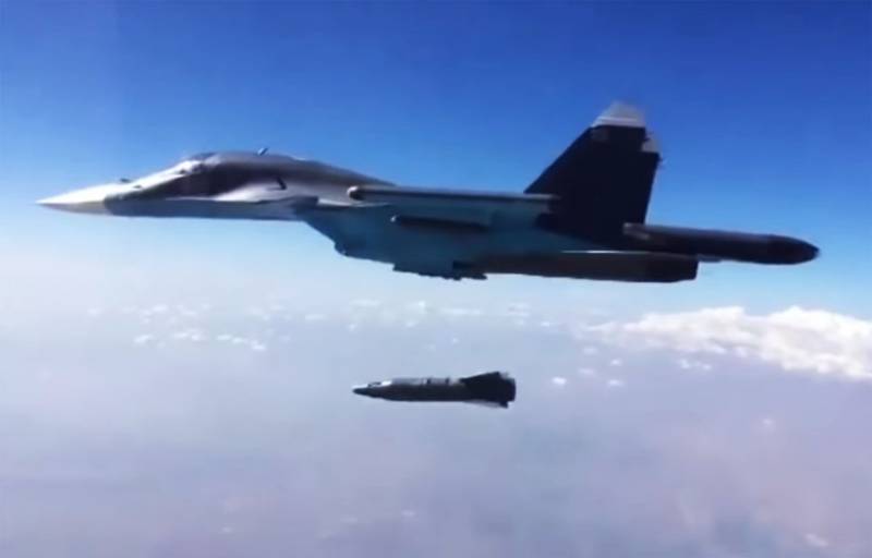 The potential application of the KAB-1500 and militants in Idlib was caught on video