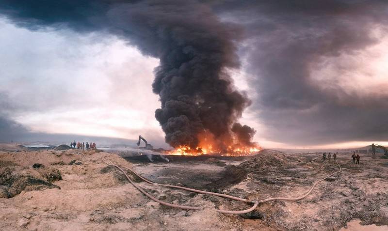 Unknown aircraft attacked the oil tankers in the North-East of Aleppo