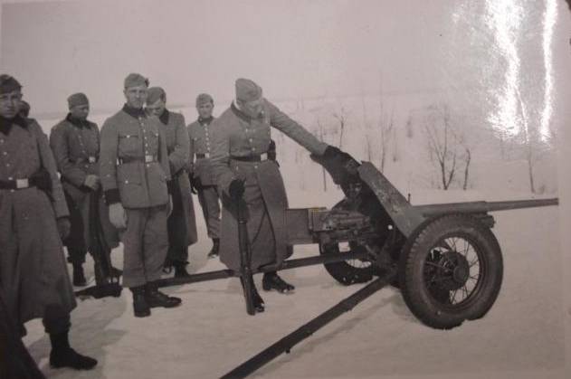Трафейныя савецкія супрацьтанкавыя гарматы ў ВС Германіі ў Другую сусветную