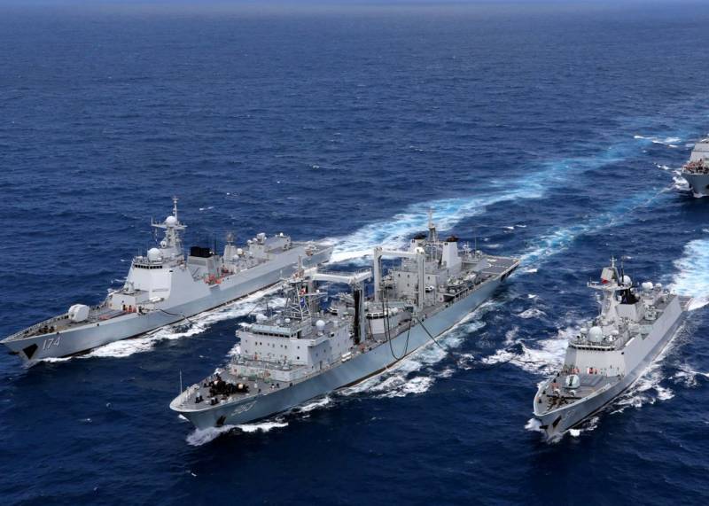 The PLA Navy work out new ways to replenish supplies at sea