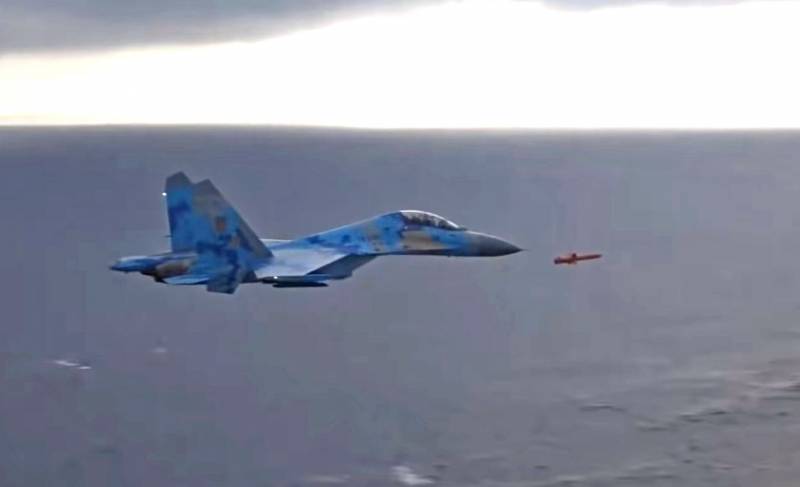 Die ukrainischen su-27 begleitete Marschflugkörper Komplex «Neptun»