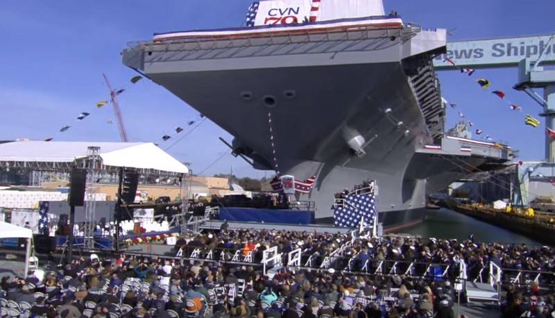 El último portaaviones USS John F. Kennedy (CVN 79) oficialmente botado