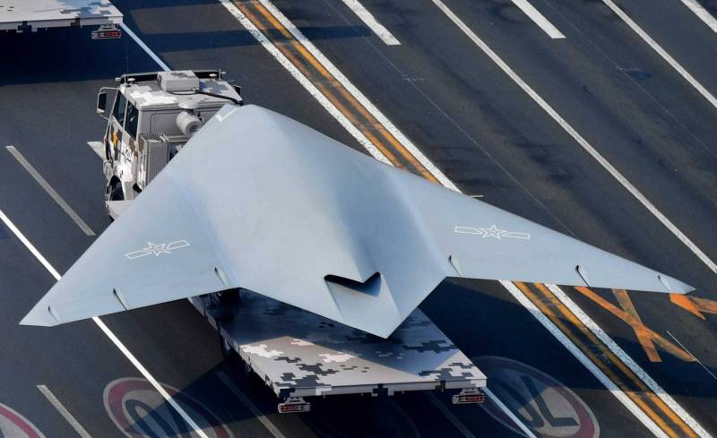 A major exhibition of Chinese UAVs were shown on the satellite image