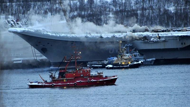 При ліквідації пожежі на ТАВКР 
