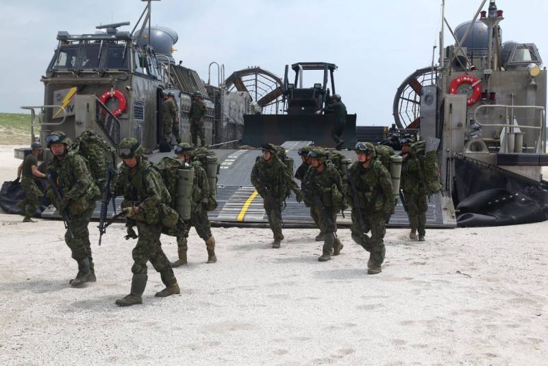 Japan considered the possibility of sending soldiers to GUAM in 1955