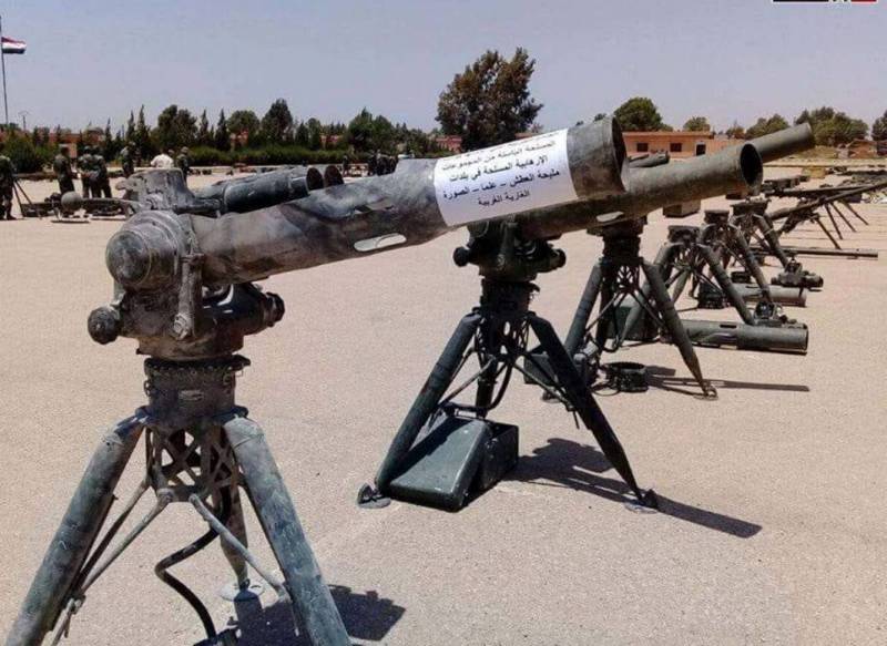 Den Syriske hær erobrede oprørerne ATGM SLÆB
