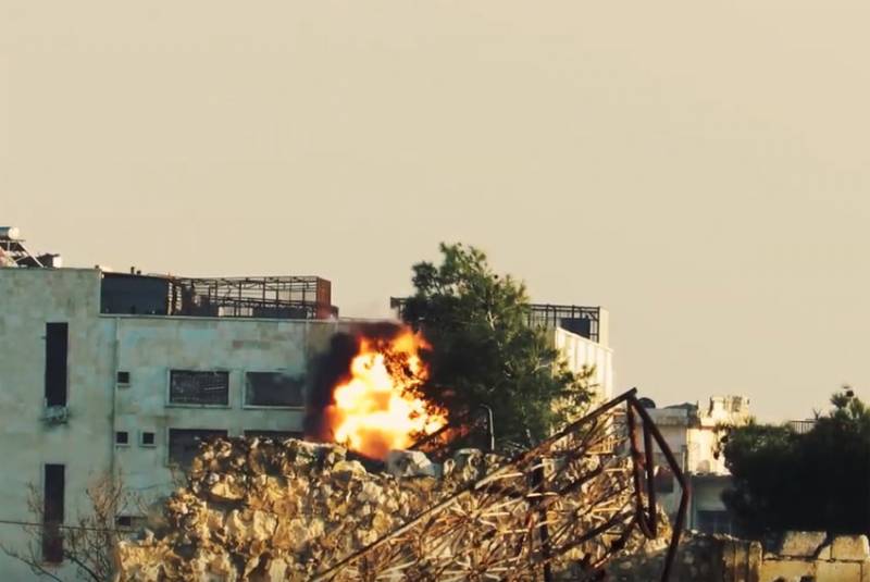 The militants showed a series of attacks from ATGM at SAA in Idlib