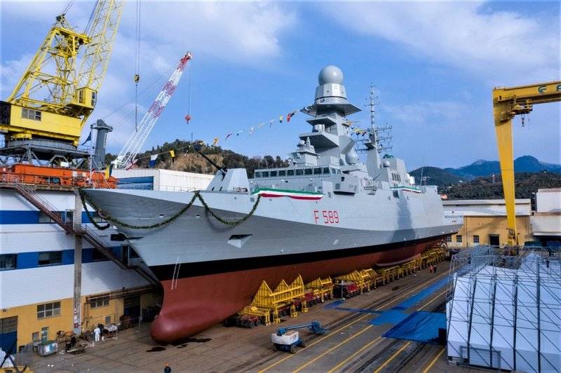 Italy launched the tenth class frigate FREMM 