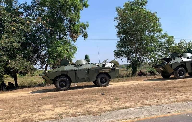 The army of Myanmar received a shipment of the upgraded BRDM-2 MS