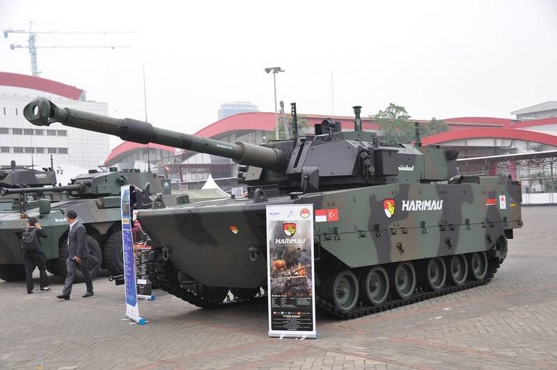 Indonesia has started Assembly of the first serial batch of medium tanks Harimau