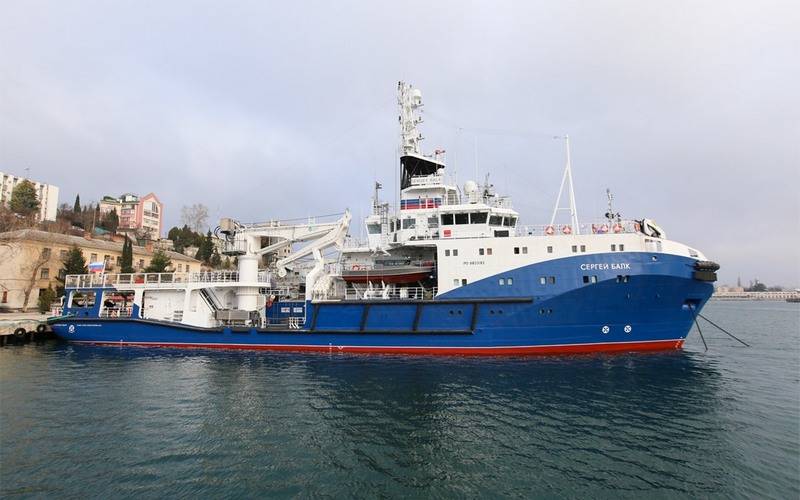 The black sea fleet added sea tug of the project 23470