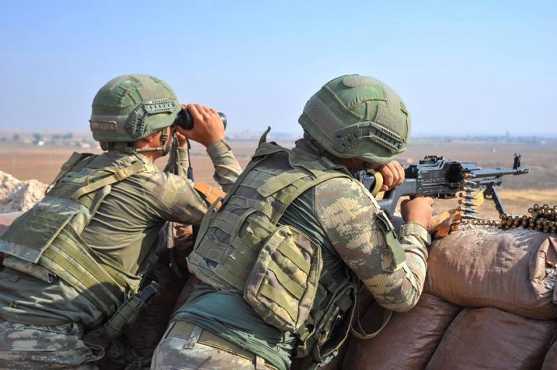 Turkey showed footage of applying a massive attack on SAA in Idlib
