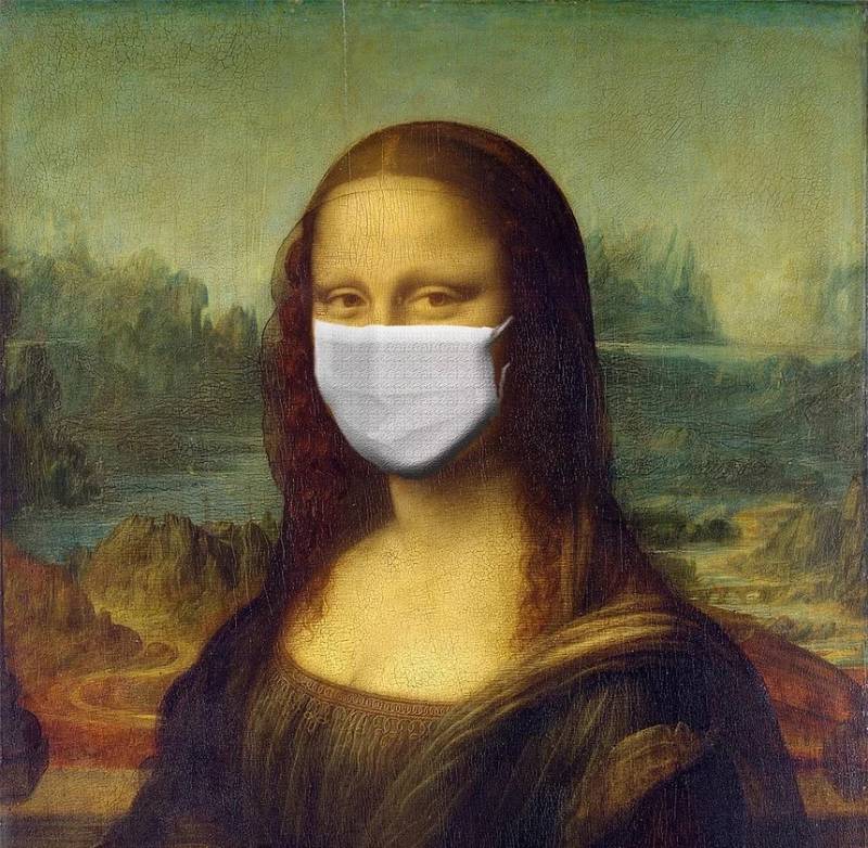 Ne pas paniquer et de rester positif. Installation contre le coronavirus