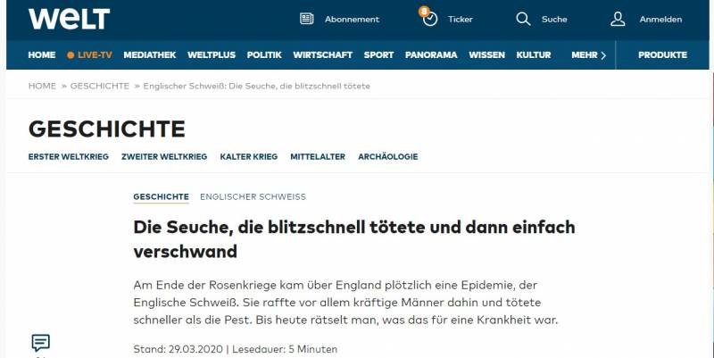 Eng Krankheet, déi blitzschnell ëmbruecht, an dann einfach verschwonne