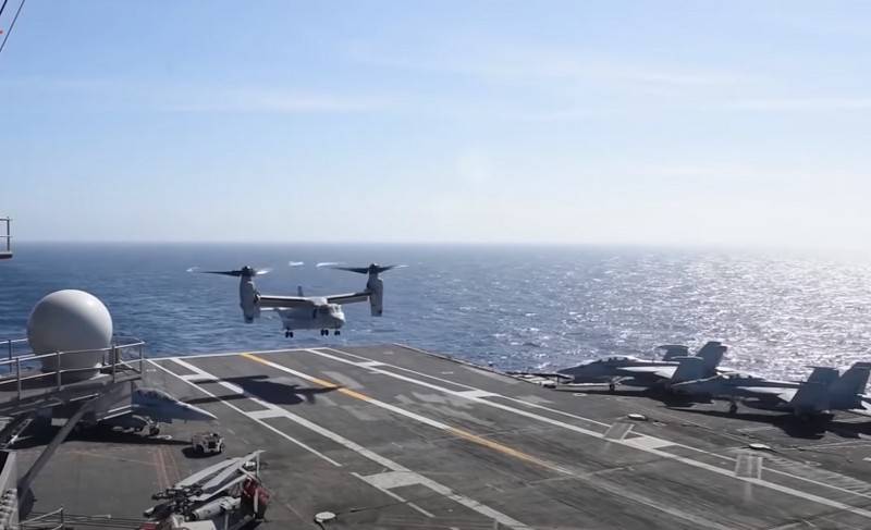 La MARINE des états-UNIS ont connu de transport конвертоплан CMV-22B sur la distance du vol