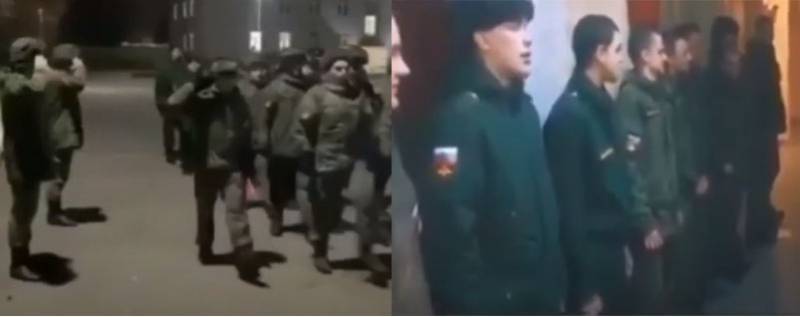 W sieci pojawił się film z ubranymi w formę ZBROJNYCH federacji ROSYJSKIEJ chłopakami, выкрикивающими 